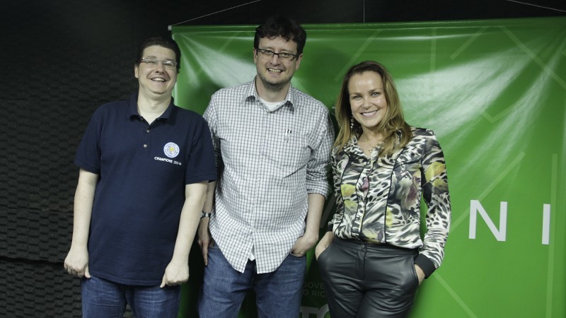 Maurício Renner (Baguete), André Pase (PUCRS) e Deborah Villela (PROCERGS)