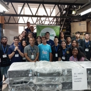 Microcomputadores doados pelo Programa Sustentare, em dezembro de 2025, à Secretaria de Desenvolvimento Social do RS