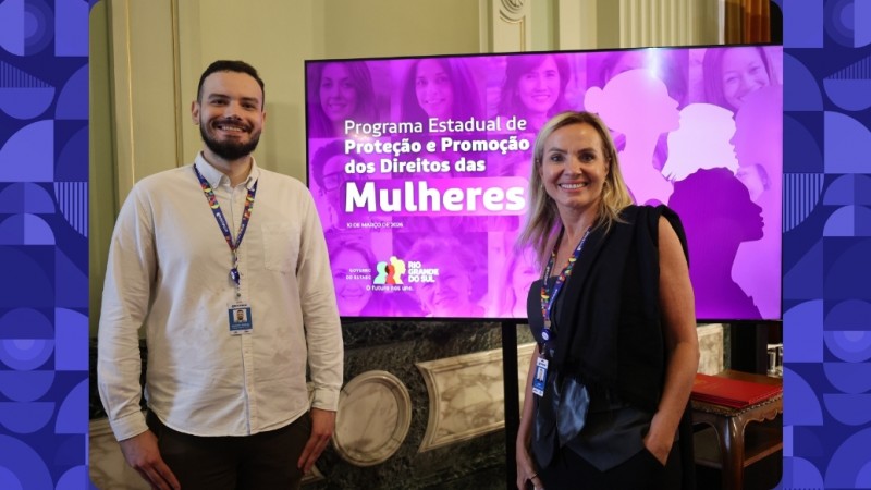 A diretora Karen Lopes e o analista Rodrigo Augusto Ferreira marcaram presen&ccedil;a no evento